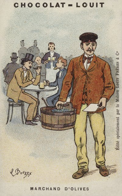 Marchante de aceitunas de Louis Borgex